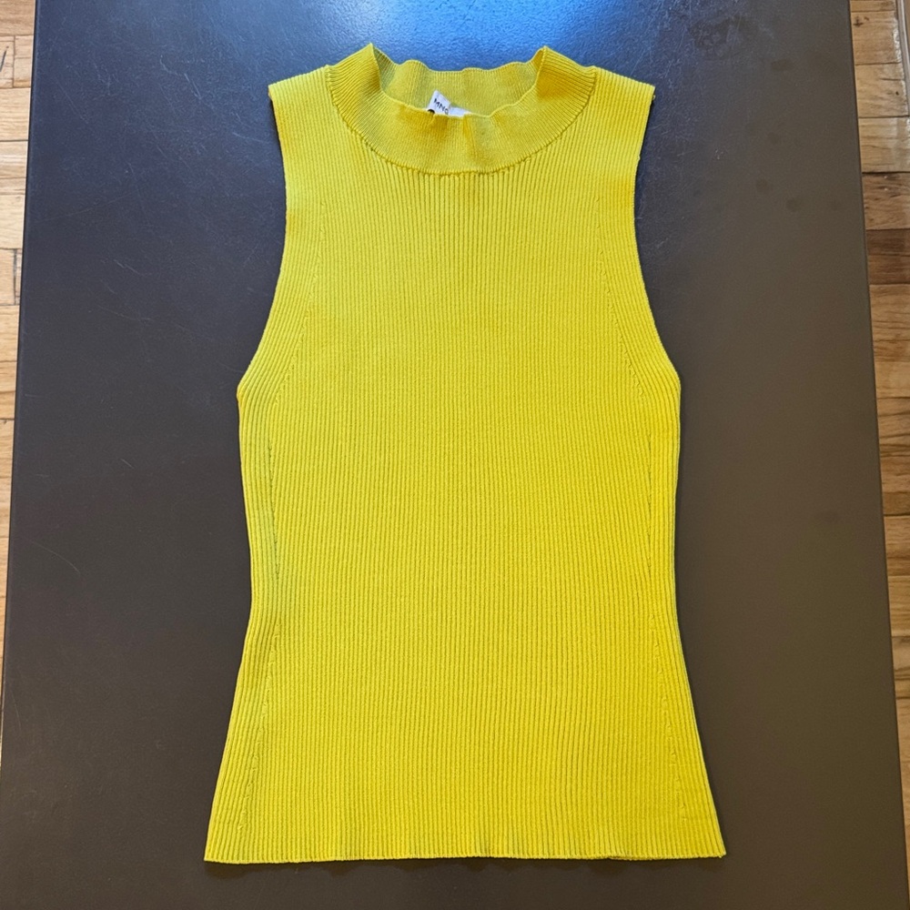 Bright green knit tank